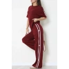 Kurdele Detaylı Eşofman Takımı Bordo - 52219.1857.