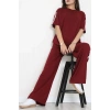 Kurdele Detaylı Eşofman Takımı Bordo - 52219.1857.