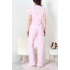 Kurdeleli Bürümcük Pijama Takımı Pembe - 52339.2159.