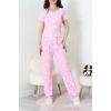 Kurdeleli Bürümcük Pijama Takımı Pembekalp - 52339.2159.