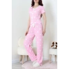 Kurdeleli Bürümcük Pijama Takımı Pembekalp - 52339.2159.