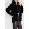 Kürt Görünümlü Peluş Ceket Acıkahve - 80877.107.