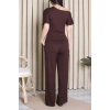 Kuş Gözü Modal Takım Acıkahve - 55156.701.