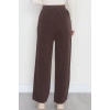 Lastikli Palazzo Gabardin Kot Pantolon Kahve1 - 31559.2088.