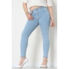 Lazer Kesim Büyük Beden Kot Pantolon Buzmavi - 31828.2121.