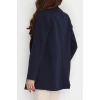 Leopar Astarlı Blazer Ceket Lacivert - 51500.1909.