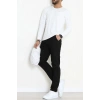Likralı Kompak Penye Erkek Body Beyaz - 70961.2032.