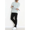 Likralı Kompak Penye Erkek Body Gri - 70961.2032.