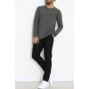 Likralı Kompak Penye Erkek Body Haki - 70961.2032.