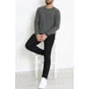 Likralı Kompak Penye Erkek Body Haki - 70961.2032.