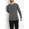 Likralı Kompak Penye Erkek Body Haki - 70961.2032.