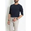 Likralı Kompak Penye Erkek Body Lacivert - 70961.2032.