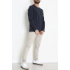 Likralı Kompak Penye Erkek Body Lacivert - 70961.2032.