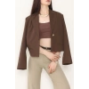 Lizbon Crop Ceket Kahve - 6250.424.