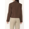 Lizbon Crop Ceket Kahve - 6250.424.