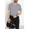 Lüx Penye Erkek Tişört Antrasit - 70236.1878.