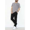 Lüx Penye Baskılı Erkek Tişört Antrasit - 71266.1878.