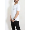Lüx Penye Baskılı Erkek Tişört Beyaz - 71264.1878.