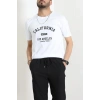 Lüx Penye Baskılı Erkek Tişört Beyaz - 71265.1878.