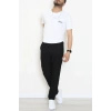 Lüx Penye Baskılı Erkek Tişört Beyaz - 71266.1878.