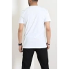 Lüx Penye Baskılı Erkek Tişört Beyaz - 71267.1878.