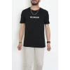 Lüx Penye Baskılı Erkek Tişört Siyah - 71263.1878.