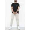 Lüx Penye Baskılı Erkek Tişört Siyah - 71264.1878.