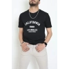 Lüx Penye Baskılı Erkek Tişört Siyah - 71265.1878.