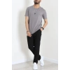 Lüx Penye Regular Baskılı Erkek Tişört Antrasit - 71257.1878.