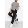 Lüx Penye Regular Baskılı Erkek Tişört Antrasit - 71258.1878.