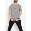 Lüx Penye Regular Baskılı Erkek Tişört Antrasit - 71260.1878.