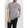 Lüx Penye Regular Baskılı Erkek Tişört Antrasit - 71262.1878.