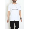 Lüx Penye Regular Baskılı Erkek Tişört Beyaz - 71258.1878.