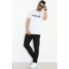 Lüx Penye Regular Baskılı Erkek Tişört Beyaz - 71259.1878.