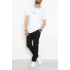 Lüx Penye Regular Baskılı Erkek Tişört Beyaz - 71260.1878.