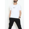 Lüx Penye Regular Baskılı Erkek Tişört Beyaz - 71260.1878.