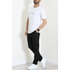 Lüx Penye Regular Baskılı Erkek Tişört Beyaz - 71261.1878.