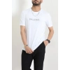 Lüx Penye Regular Baskılı Erkek Tişört Beyaz - 71261.1878.