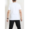 Lüx Penye Regular Baskılı Erkek Tişört Beyaz - 71261.1878.
