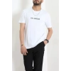 Lüx Penye Regular Baskılı Erkek Tişört Beyaz - 71262.1878.