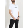 Lüx Penye Regular Baskılı Erkek Tişört Beyaz - 71262.1878.