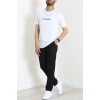 Lüx Penye Regular Baskılı Erkek Tişört Beyaz - 71262.1878.