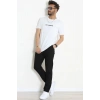 Lüx Penye Regular Baskılı Erkek Tişört Beyaz - 71262.1878.