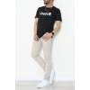 Lüx Penye Regular Baskılı Erkek Tişört Siyah - 71259.1878.