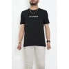 Lüx Penye Regular Baskılı Erkek Tişört Siyah - 71262.1878.