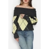Madonna Yaka Baklava Desen Triko Antisarı - 2123.1765.