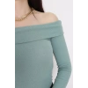 Madonna Yaka Kaşkorse Bluz Mint - 55070.1748.