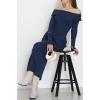 Madonna Yaka Kaşkorse Midi Boy İkili Takım Lacivert - 42792.1567.