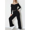 Madonna Yaka Likralı Kaşkorse İkili Takım Siyah - 51089.1567.