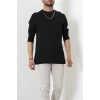 Mevsimlik Bisiklet Yaka Erkek Sweat Siyah - 71592.1871.